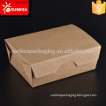 Disposable custom design printed cardboard paper food package box